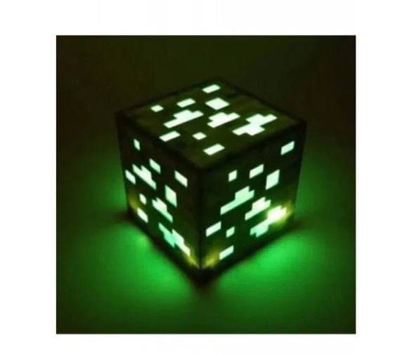 Нічник Майнкрафт Куб Зелений LED Minecraft 8х8 см (6270)