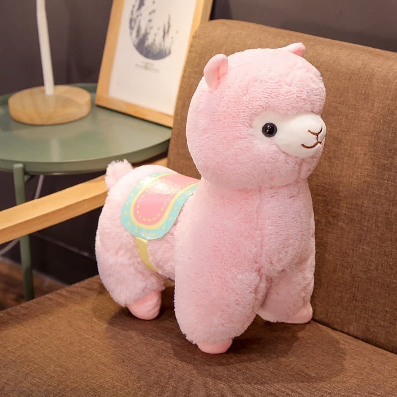 М'яка Плюшева Іграшка Plush Альпака Рожева 45 см Лама (9246)