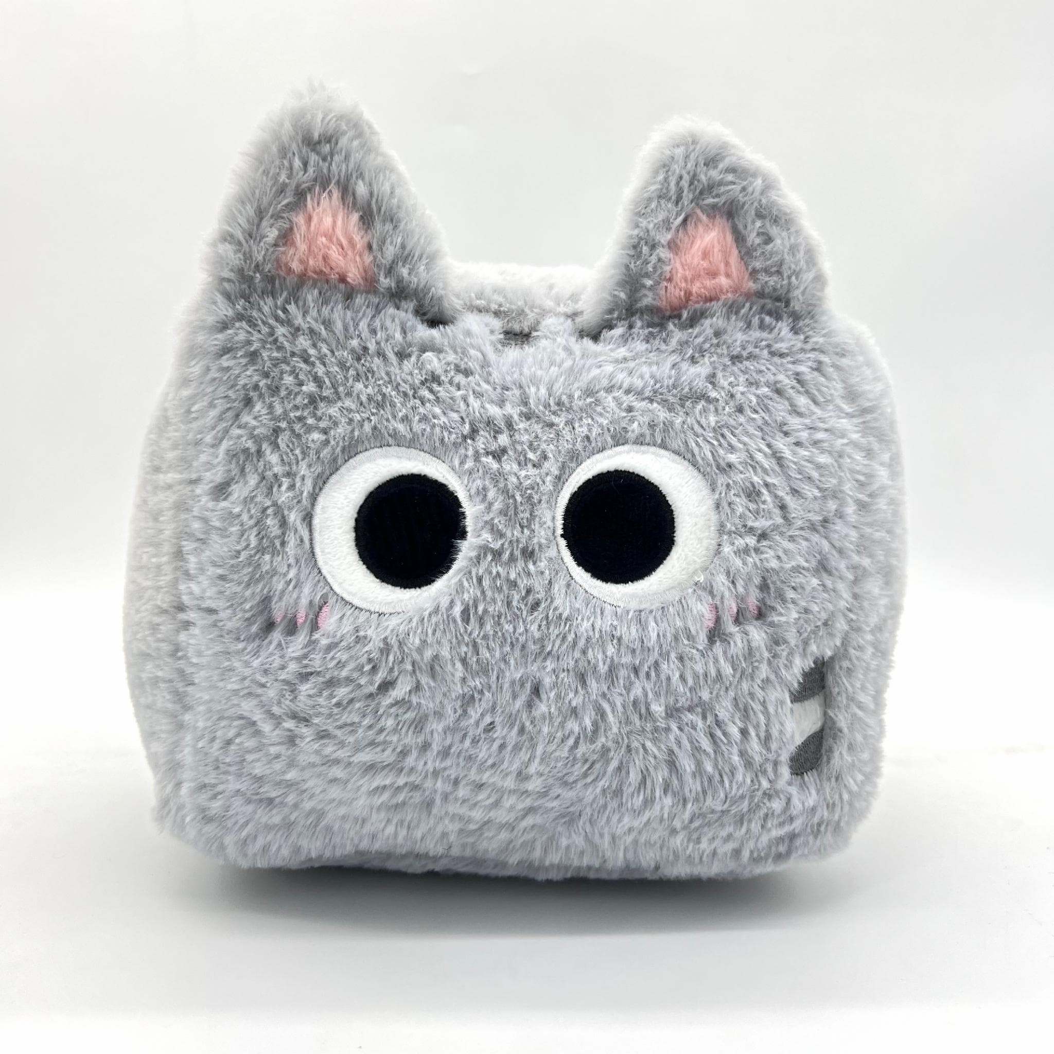 М'яка Плюшева Іграшка Подушка Plush "Кіт Пушин" Куб Pusheen 20 см сірий (9385)
