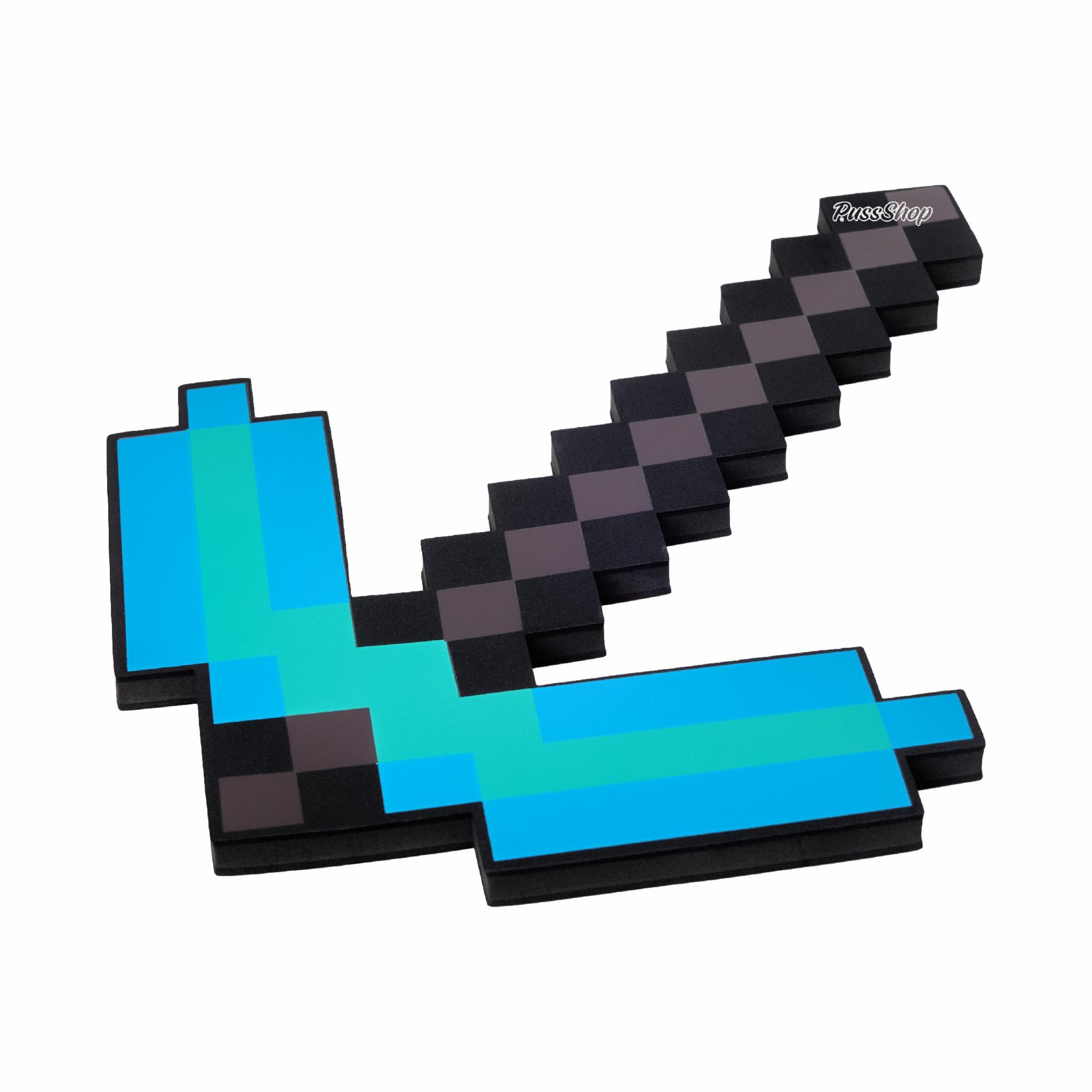 Іграшка Кирка Майнкрафт Діамантова Minecraft 45 см блакитна (6350)