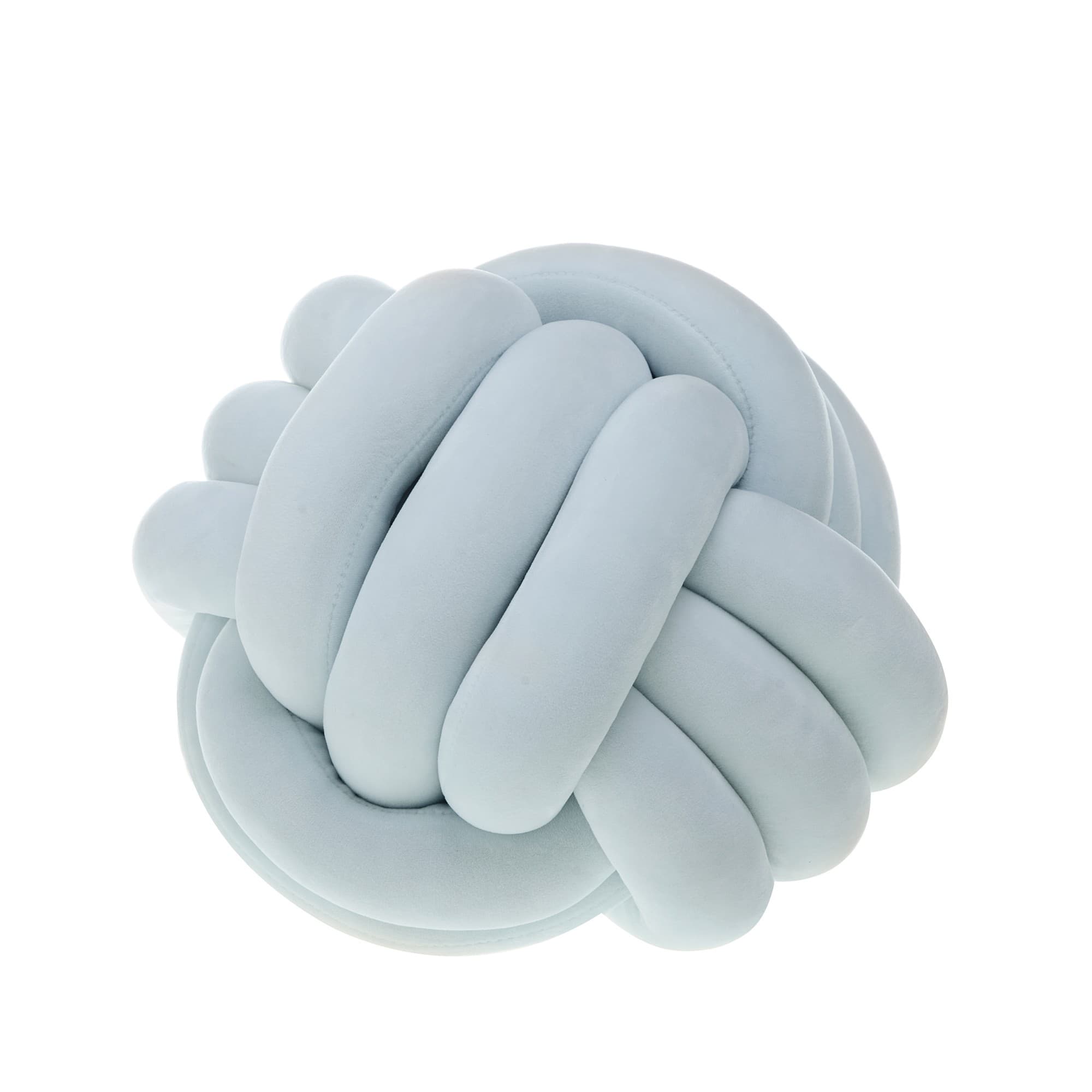 Подушка Plush узел декоративная 30 см голубая (9233)