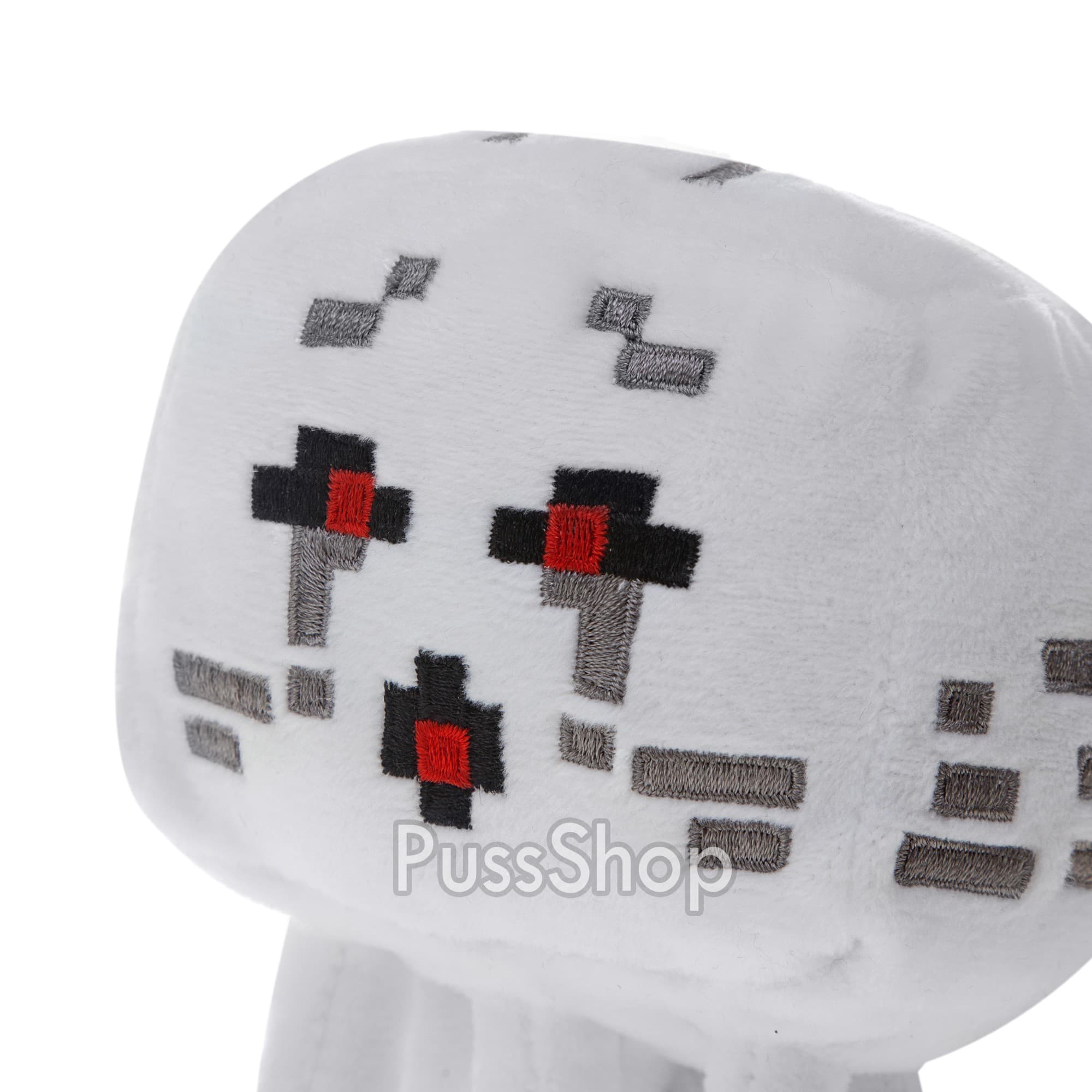 М'яка іграшка Майнкрафт Гаст / Привид / Привид Плаче червоні очі 15 см Minecraft (6325)