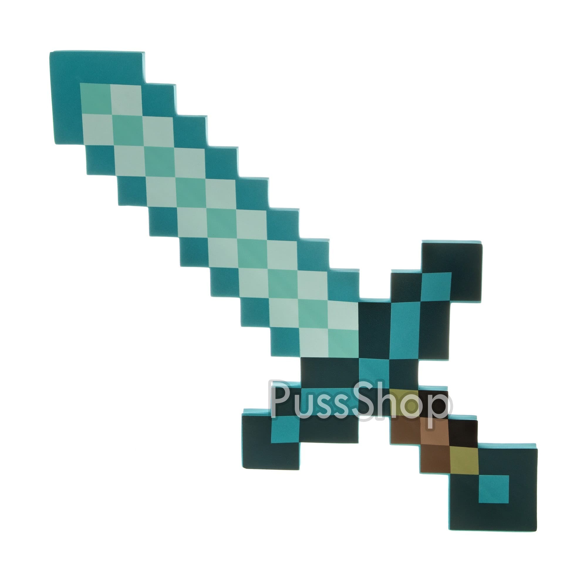Іграшка Меч Майнкрафт Зачарований Діамантовий Minecraft 60 см бірюзовий (6357)