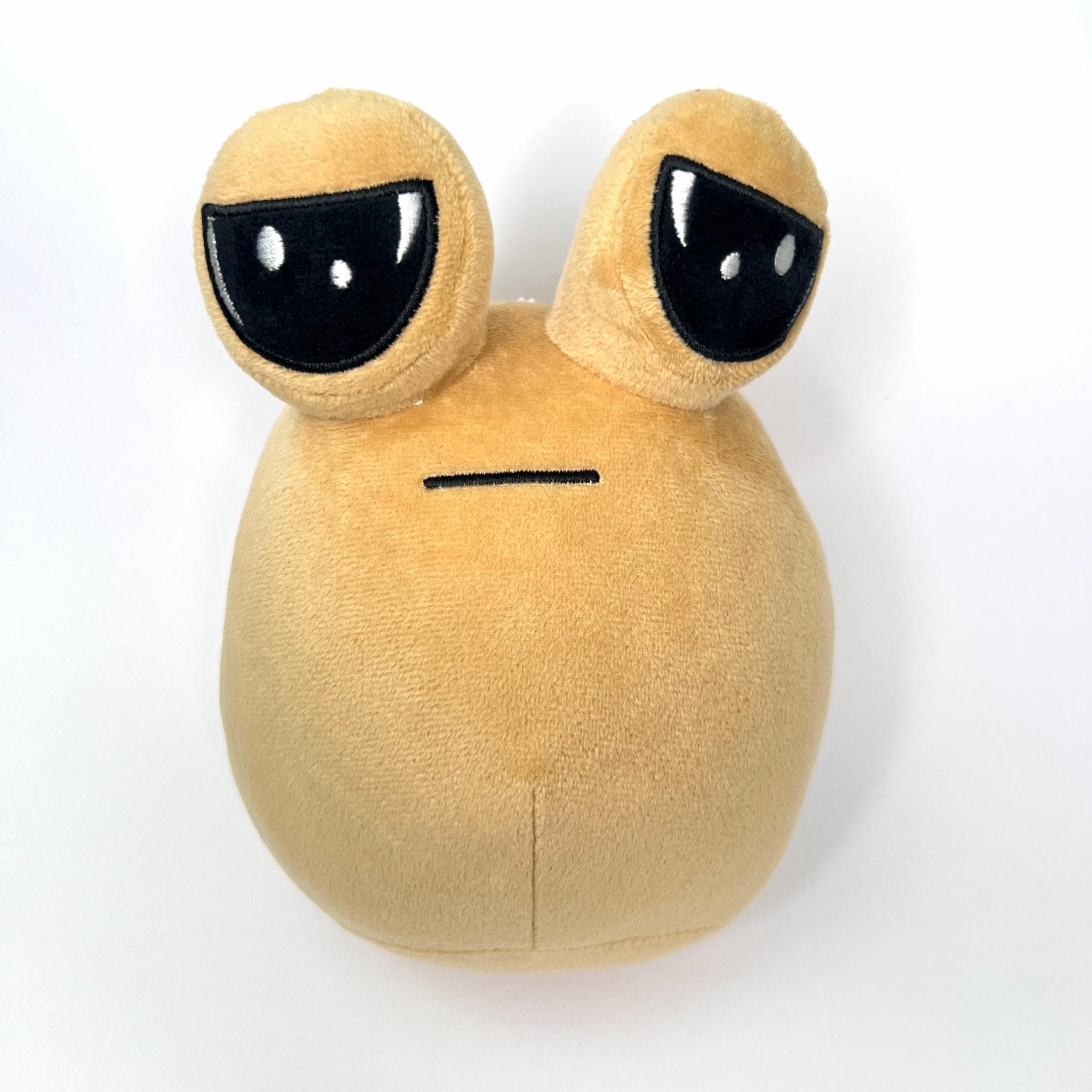 М'яка іграшка Прибулець Поу / Pou Alien 22 см Бежевий (9372)