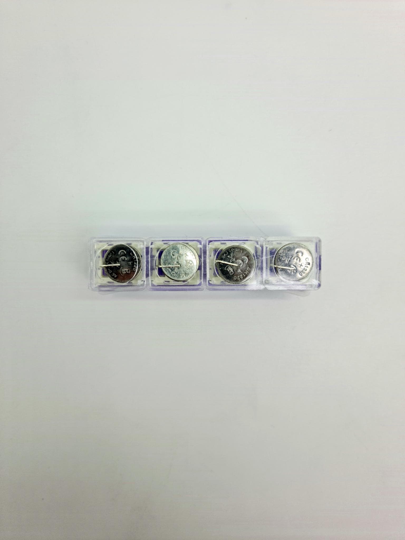 Брелок клікер іграшка антистрес кейкап 4 клавіші з LED підсвіткою фіолетовий (3030227)