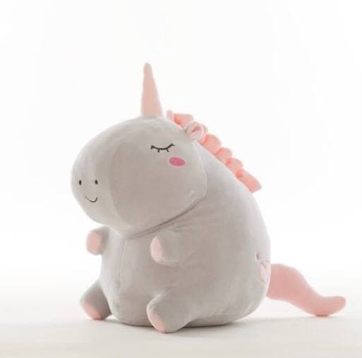 М'яка Плюшева Іграшка Plush Єдиноріг Сірий стоячий 38 см (9263)