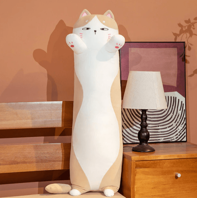 М'яка Плюшева Іграшка Plush Кіт Батон Бежевий Антистрес Обіймашка №1 85 см (1030010)