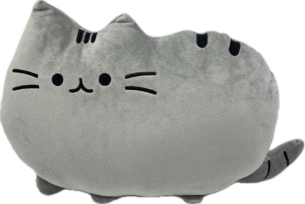 М'яка Плюшева Іграшка Подушка Plush "Кіт Пушин" Pusheen 40х30 см сірий (9028)