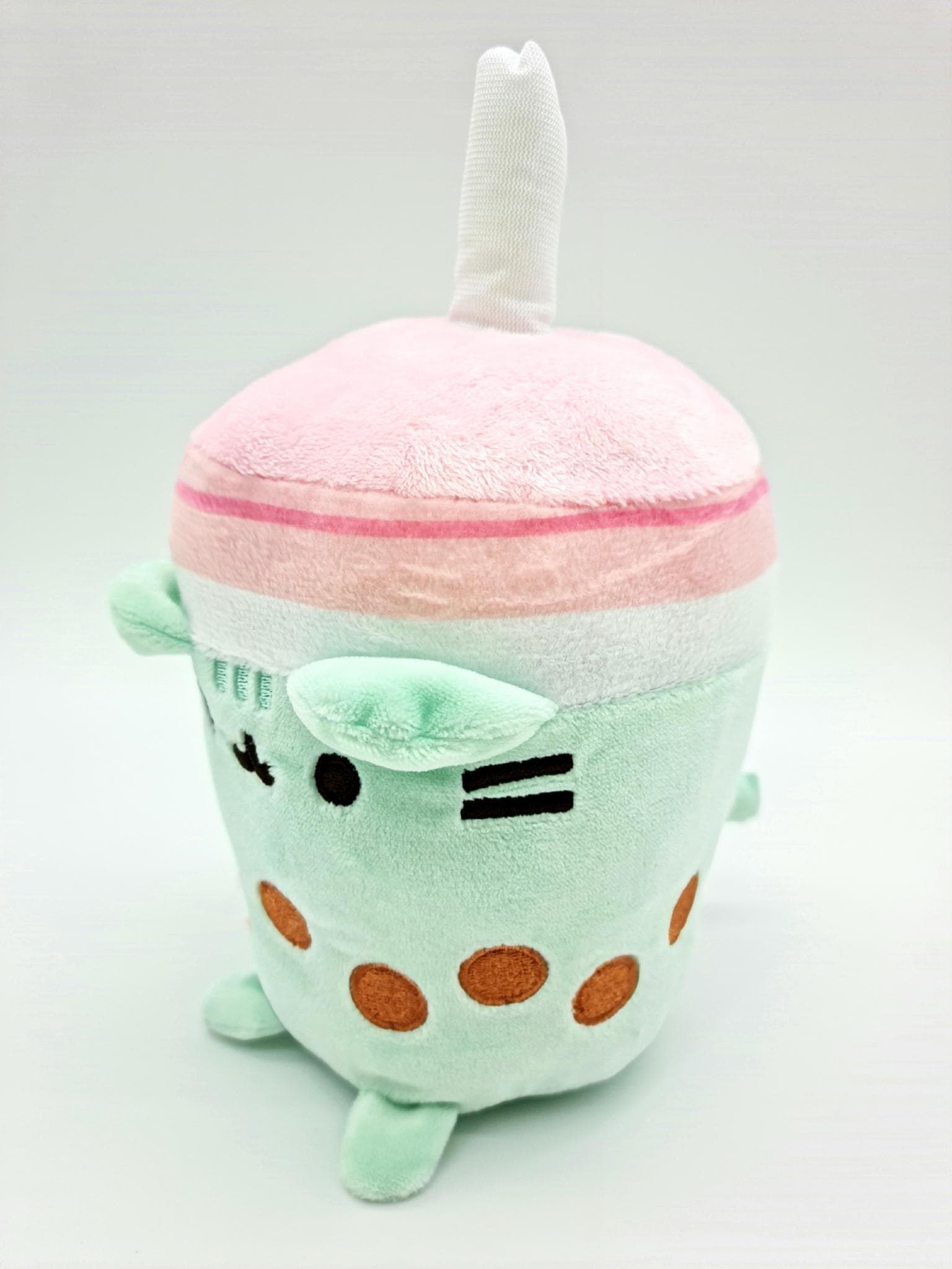 М'яка Плюшева Іграшка Plush Кіт Пушин Бабл Ті Рожевий Коктейль Pusheen Bubble Tea 15 см (1024615)