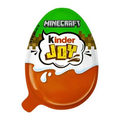 Набір Kinder Joy Minecraft Шоколадне яйце сюрприз з іграшкою - Кіндер Джой Майнкрафт шоколад 3 шт х 20г